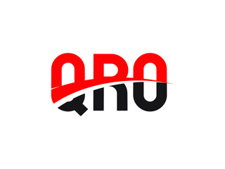 QRO Letter Initial Logo Design Vector Illustration