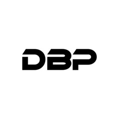 DBP letter logo design with white background in illustrator, vector logo modern alphabet font overlap style. calligraphy designs for logo, Poster, Invitation, etc.