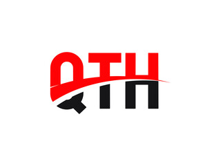QTH Letter Initial Logo Design Vector Illustration