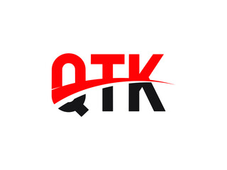 QTK Letter Initial Logo Design Vector Illustration