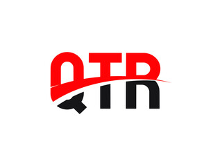 QTR Letter Initial Logo Design Vector Illustration