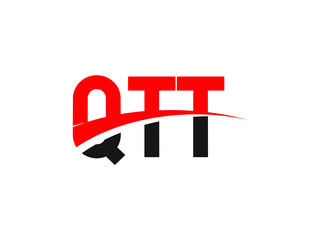 QTT Letter Initial Logo Design Vector Illustration