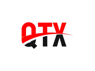 QTX Letter Initial Logo Design Vector Illustration