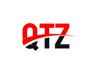 QTZ Letter Initial Logo Design Vector Illustration