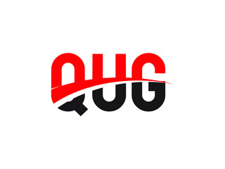 QUG Letter Initial Logo Design Vector Illustration