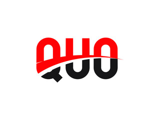 QUO Letter Initial Logo Design Vector Illustration