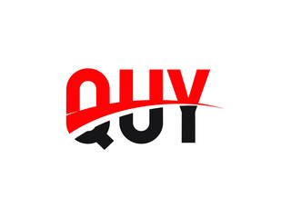 QUY Letter Initial Logo Design Vector Illustration