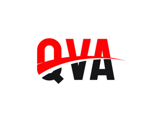 QVA Letter Initial Logo Design Vector Illustration