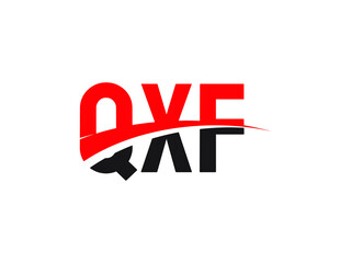 QXF Letter Initial Logo Design Vector Illustration