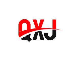 QXJ Letter Initial Logo Design Vector Illustration