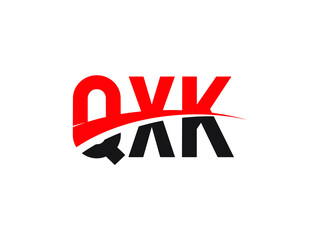 QXK Letter Initial Logo Design Vector Illustration