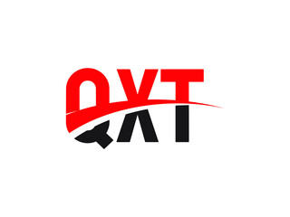 QXT Letter Initial Logo Design Vector Illustration