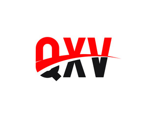 QXV Letter Initial Logo Design Vector Illustration