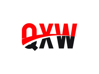 QXW Letter Initial Logo Design Vector Illustration
