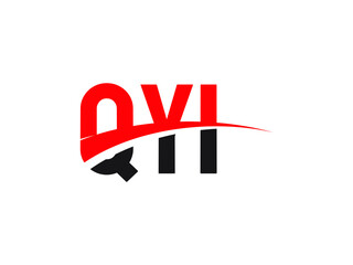 QYI Letter Initial Logo Design Vector Illustration