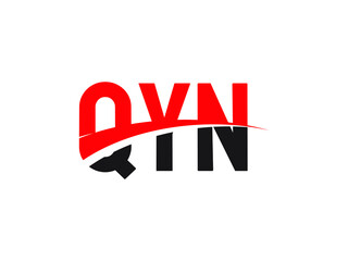 QYN Letter Initial Logo Design Vector Illustration