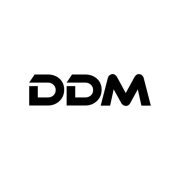 DDM letter logo design with white background in illustrator, vector logo modern alphabet font overlap style. calligraphy designs for logo, Poster, Invitation, etc.