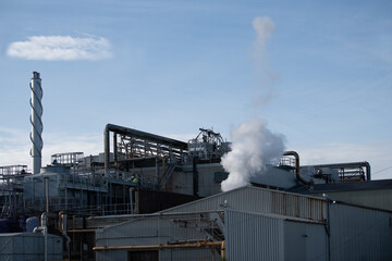 Fototapeta na wymiar Industrial plant at close to Ness Point