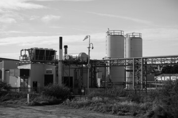Fototapeta na wymiar Industrial plant at close to Ness Point