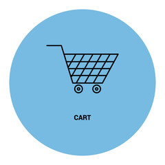 Shopping cart icon vector illustration design