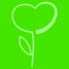 Fiore logo stilizzato Simbolo Concetto Green