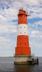 Leuchtturm Arngast bei Wilhelmshaven, Niedersachsen, Deutschland 