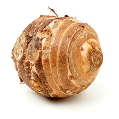 Taro on a white background