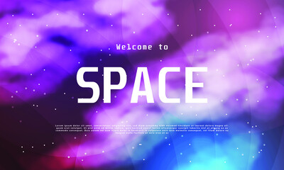colorful space design for background