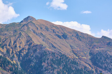 mountain landscape with clouds