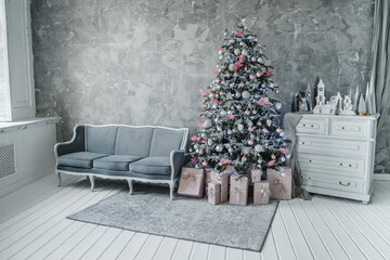 Design of new interior in light colors