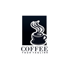 Coffee Shop Logo Design Vector Illustration Template Idea