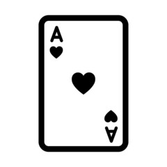 ace playing card icon