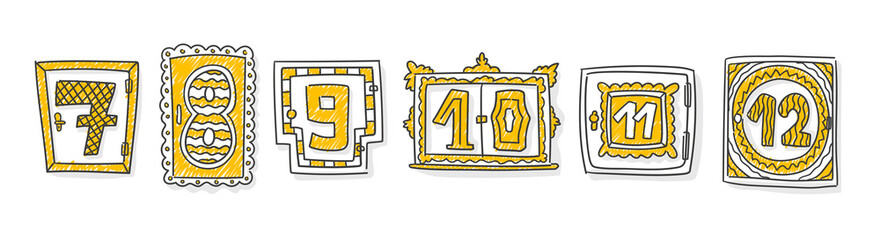 Adventskalender, Weihnachtskalender 7-12