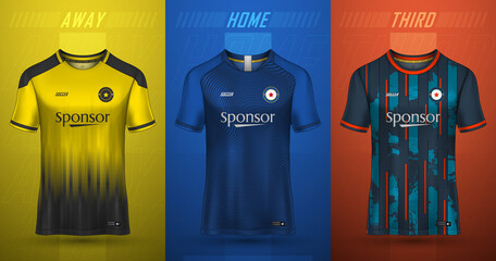 Premium collection of soccer jerseys