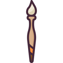 paint brush line icon