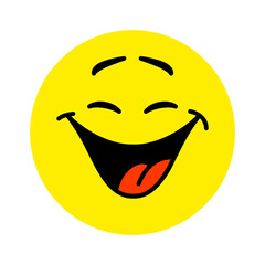 Smiley face. Emoji icon vector. Emoticon sign. Vector illustration.