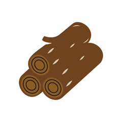 Wood icon vector illustration sign