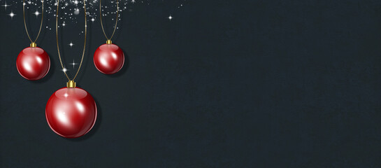 christmas red balls decoration