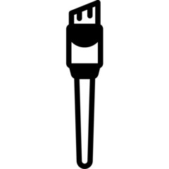 brush solid line icon