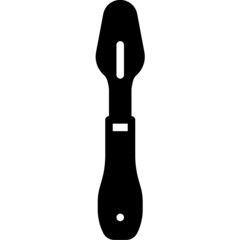 scraper solid line icon