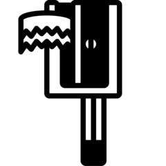 sharpener solid line icon