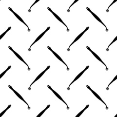 Pricking Wheel Tool Icon Seamless Pattern, Leather Pricking Wheel Tool