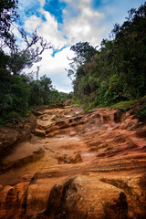 the river in the mountains