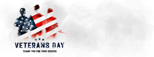 American National Holiday. US Flag background with American stars, stripes and national colors. Memorial Day or Veterans Day concept. - Powered by Adobe