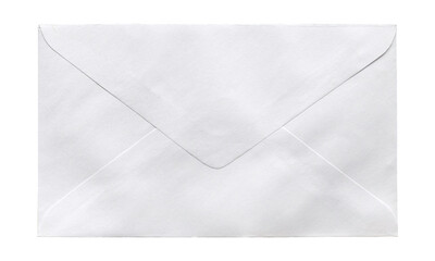 White envelope isolated on a white background.