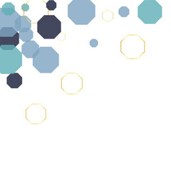 Turquoise Tile Background White Vector. Line Elegant Texture. Lattice Template. Dark Blue Polygon Abstract. Hexagon Backdrop.