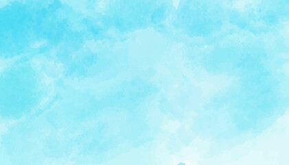 blue watercolor abstract cloudy blue sky background digital painting for design element background