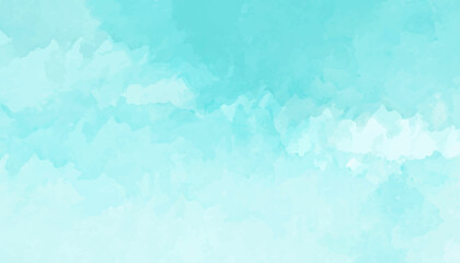 blue watercolor abstract cloudy blue sky background digital painting for design element background