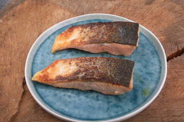 salmon and asparagus