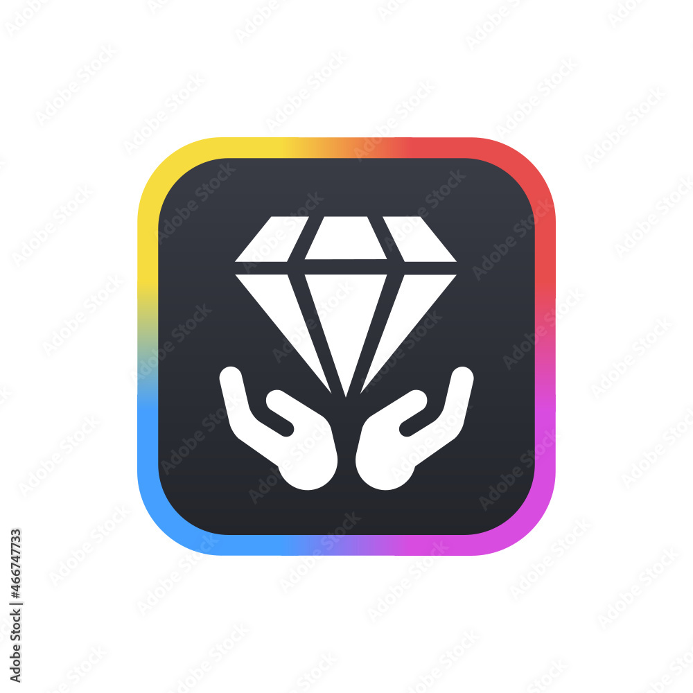 Poster diamond - sticker